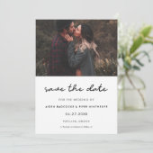Einfaches Save the Date Foto (Stehend Vorderseite)