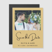 Einfaches Save The Date Magneteinladung (Vorne/Hinten)