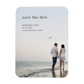 Einfaches Save the Date modernes Hochzeitsmagazin Magnet (Vertikal)