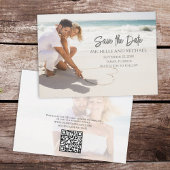 Einfaches Save the Date Wedding Foto Custom
