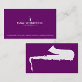 einfaches Saxophon Visitenkarte (Vorne/Hinten)