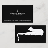 einfaches Saxophon Visitenkarte (Vorne/Hinten)