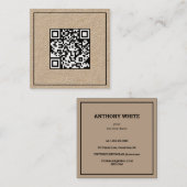 Einfaches Scan-Code QR Telefonnummerkarte (Vorne/Hinten)