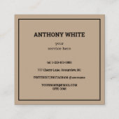 Einfaches Scan-Code QR Telefonnummerkarte (Rückseite)