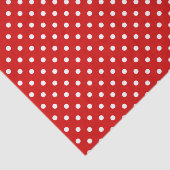 Einfaches, schick-weißes Punkt-Muster in Rot Seidenpapier (Ausschnitt)