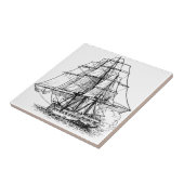 einfaches Schiff der Piratenschifffahrt Fliese (Seite)