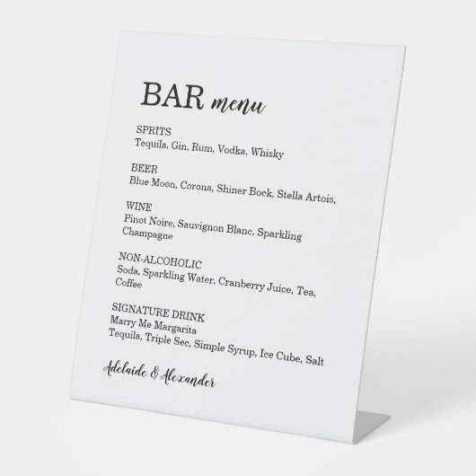 einfaches Schild (Vorderseite)