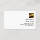 Einfaches Schlicht-Modern-Beruflich-Gold-Zuhause-S Visitenkarte (Rückseite)