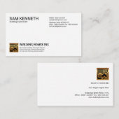 Einfaches Schlicht-Modern-Beruflich-Gold-Zuhause-S Visitenkarte (Vorne/Hinten)