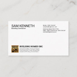 Einfaches Schlicht-Modern-Beruflich-Gold-Zuhause-S Visitenkarte