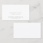 Einfaches schlichtes berufliches modernes visitenkarte (Vorne/Hinten)