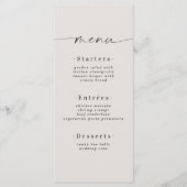 Einfaches, schlichtes, farbiges Grödnermenü Menükarte (Vorderseite)