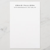 Einfaches Schlichtes Minimalistisches elegantes kl Briefpapier (Vorderseite)