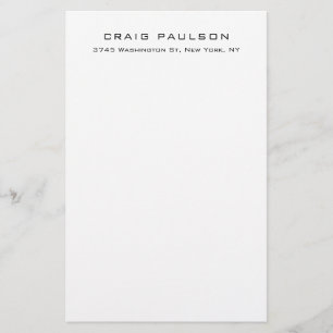 Einfaches Schlichtes Minimalistisches elegantes kl Briefpapier