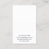 Einfaches Schmuckstück mit moderner Eleganz Visitenkarte (Rückseite)