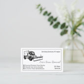 Einfaches Schneefräsen Visitenkarte (Stehend Vorderseite)