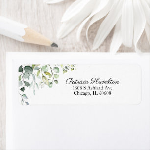 Einfaches Schönes Aquarell-Eukalyptus-Grünzeug La