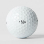 Einfaches Schriftart Monogram Titleist Pro V1 II Golfball (Vorderseite)