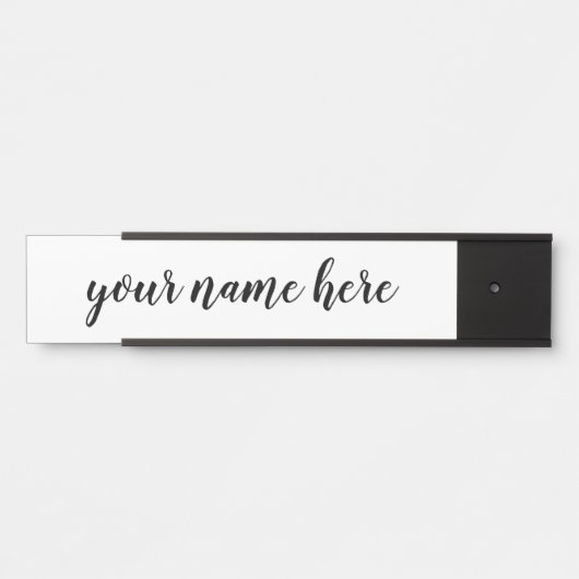 einfaches Schriftzeichen Türschild (Vorderseite )