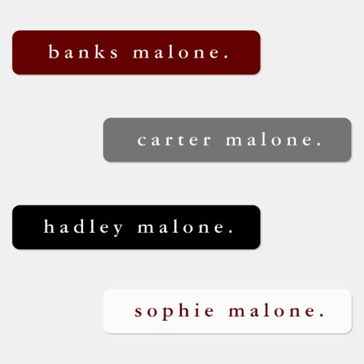 Einfaches Schulteam färbt wasserdichten Namen Etiketten (Gruppe)