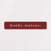 Einfaches Schulteam färbt wasserdichten Namen Etiketten (Design 1)