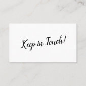 Einfaches Schwarz auf Weiß Wir haben eine neue Adr Visitenkarte (Rückseite)