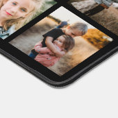 Einfaches Schwarz-benutzerdefiniertes Foto-Collage Schreibtischunterlage (Ecke)