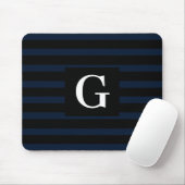 Einfaches Schwarz-Dunkel-Streifen-Single Mousepad (Mit Mouse)