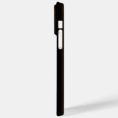 Einfaches Schwarz-Dunkelbraun-Streifen-Single Case-Mate iPhone Hülle (Rückseite / Links)