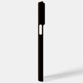 Einfaches Schwarz-Dunkelbraun-Streifen-Single Case-Mate iPhone Hülle (Rückseite / Rechts)