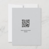 einfaches Schwarz hinzufügen Ihren Namen Text edit RSVP Karte (Rückseite)