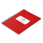 Einfaches Schwarz-Inspirationsjournal Notizblock (Linke Seite)