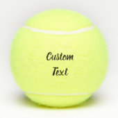 Einfaches schwarz-kursives Skript oder Name Tennisbälle (Rückseite)