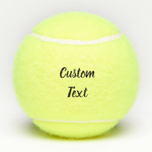 Einfaches schwarz-kursives Skript oder Name Tennisbälle (Rückseite)