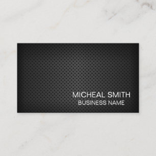 Einfaches Schwarz Perforated Mesh Visitenkarte