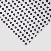 Einfaches Schwarz-Polka-Dotpapier Seidenpapier (Ausschnitt)