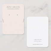 Einfaches schwarz-rosa Nekklasseeringdisplay Visitenkarte (Vorne/Hinten)