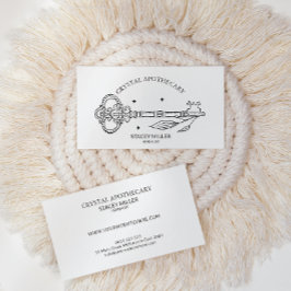 Einfaches Schwarz-Weiß-Apothekengeschäft Visitenkarte