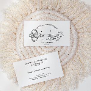 Einfaches Schwarz-Weiß-Apothekengeschäft Visitenkarte