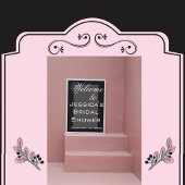 Einfaches Schwarz-Weiß-Brautparty-Poster Poster