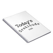 Einfaches Schwarz-Weiß-Dankesblatt Notizblock (Rechte Seite)