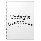 Einfaches Schwarz-Weiß-Dankesblatt Notizblock (Vorderseite)