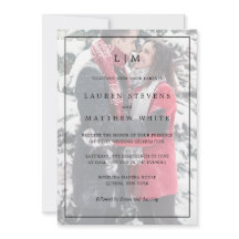 Einfaches Schwarz-Weiß-Foto Elegante Hochzeit