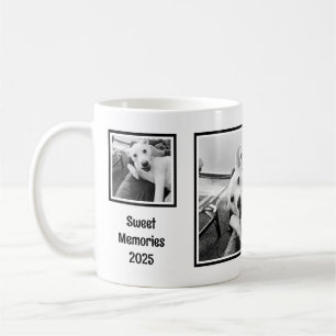 Einfaches Schwarz-Weiß-Foto-Minimalist 2025 Kaffeetasse