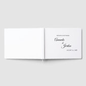 Einfaches Schwarz-Weiß-Gästebuch Gästebuch (Voll)