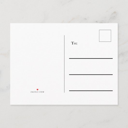 Einfaches Schwarz-weiß-Gold-Save the Date-Abschlus Ankündigungspostkarte (Rückseite)