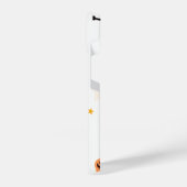 Einfaches Schwarz-Weiß-HalloWeen-Geschenk iPhone Hülle (Linke Seite)