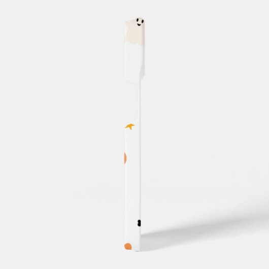 Einfaches Schwarz-Weiß-HalloWeen-Geschenk iPhone Hülle (Rechte Seite)