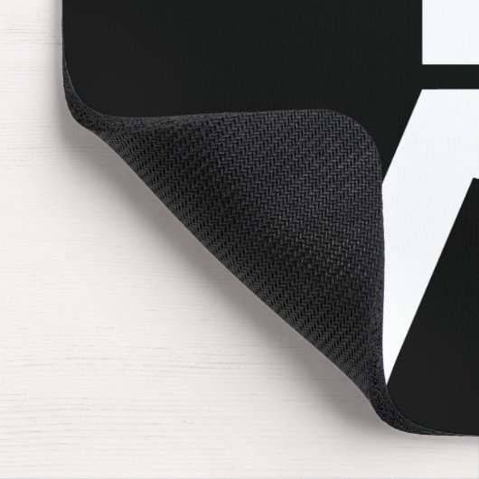 Einfaches Schwarz-Weiß-Klettersymbol Mousepad (Ecke)