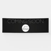 Einfaches Schwarz-Weiß-Logo B Banner (Horizontal)